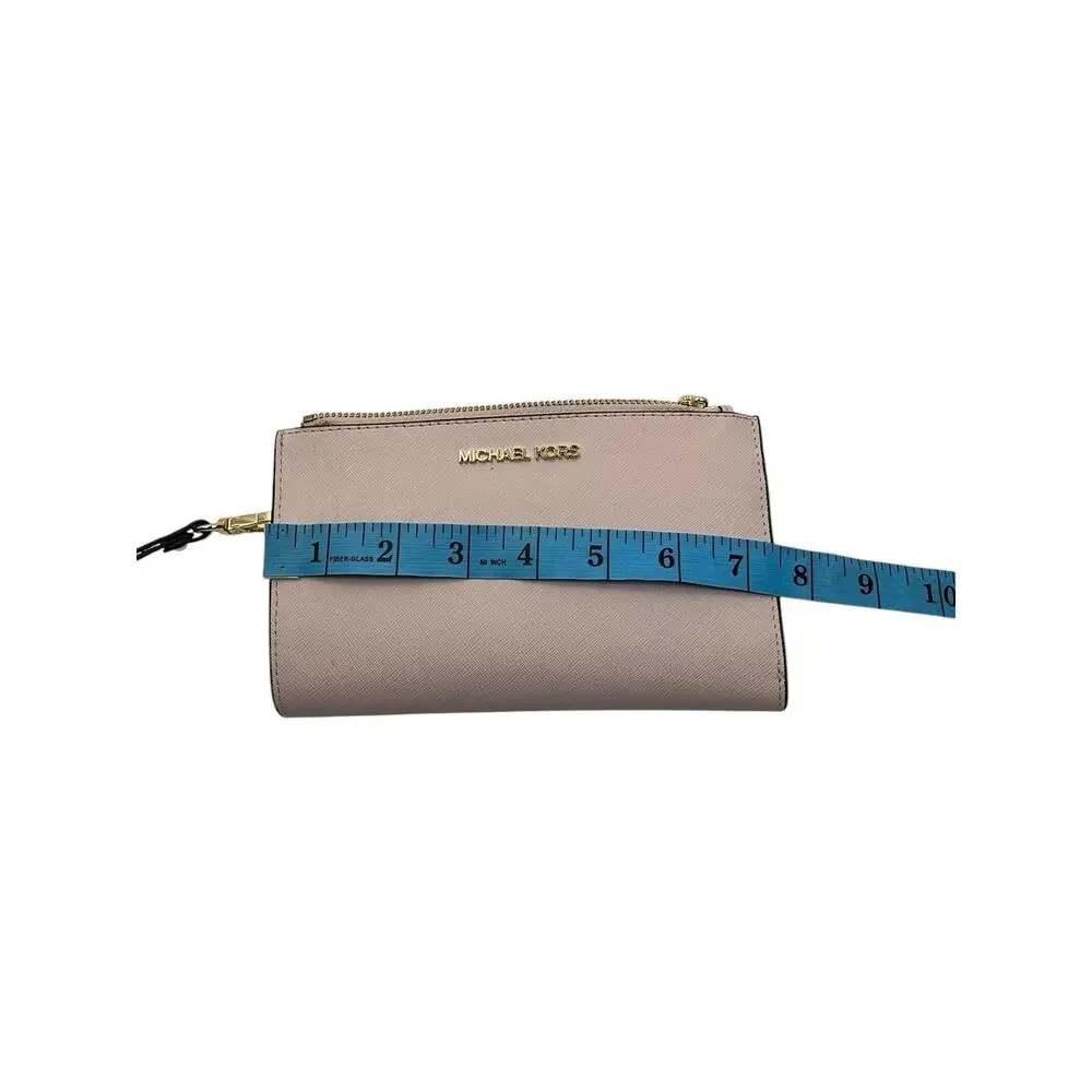 Michael Kors Jet Set Travel Large DoubleZip Wristlet Light Pink - Picture 8 of 10